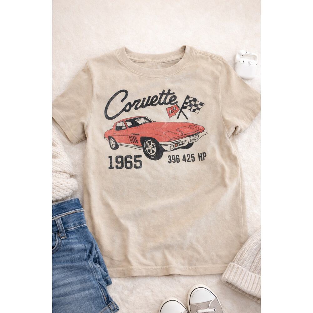 Mighty Fine Girls Vincent van Gogh Graphic Tee Youth XS Tan Casual Shirt
